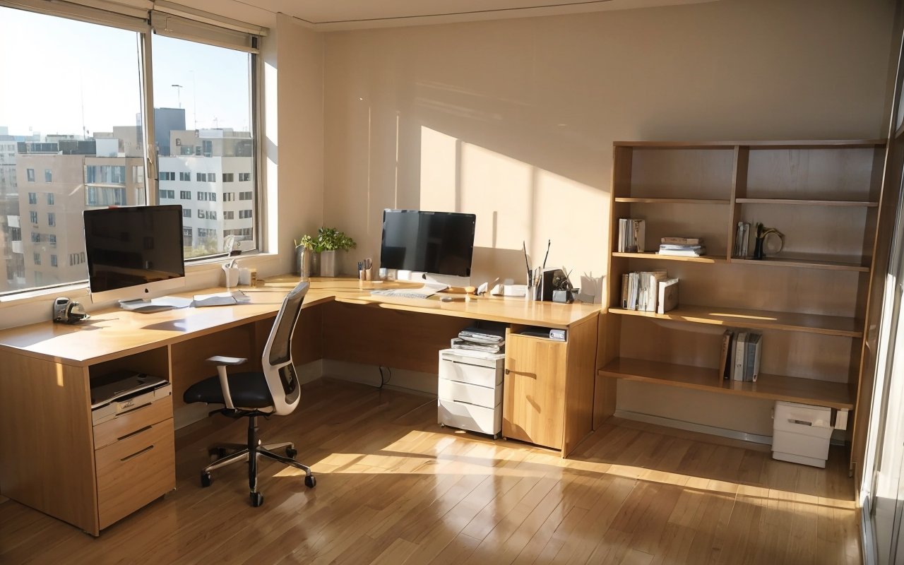 Расстановка мебели в кабинете: эргономика рабочего места