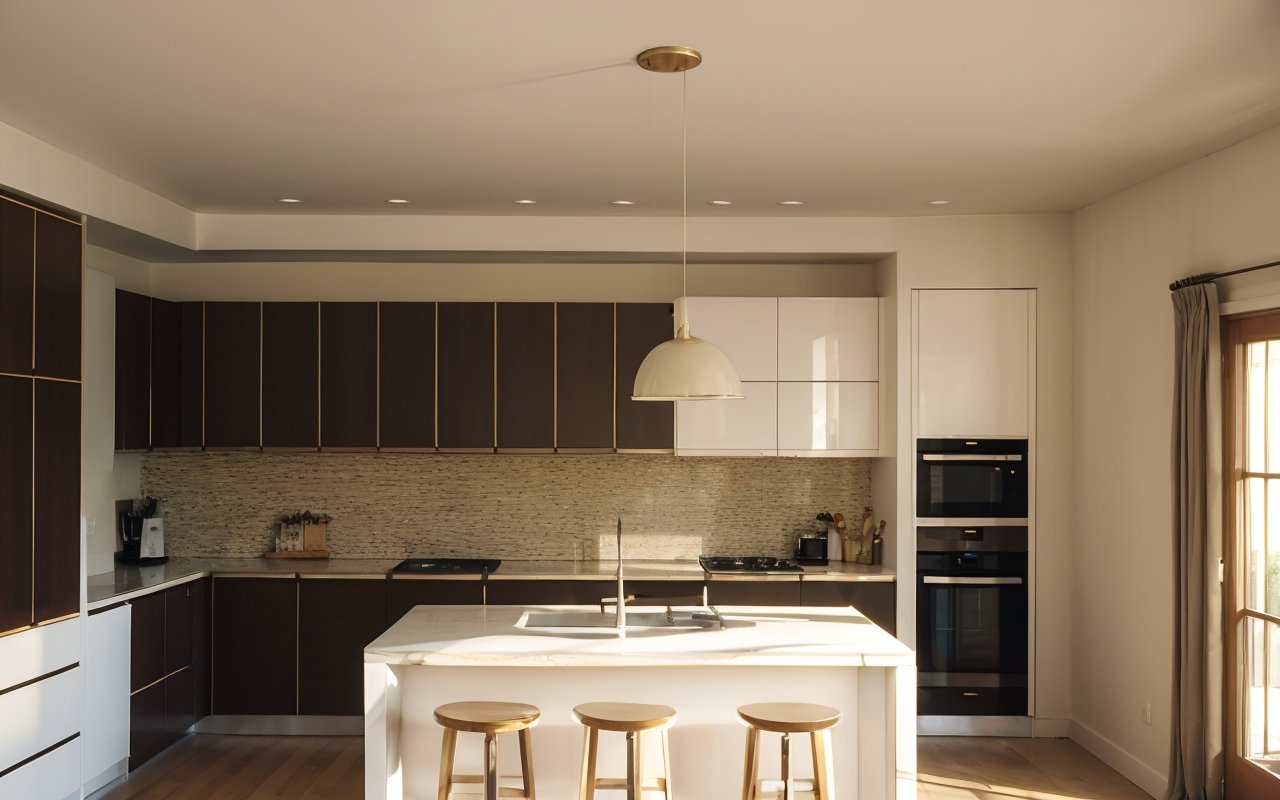 Как выбрать потолок на кухне: натяжной, подвесной, покраска