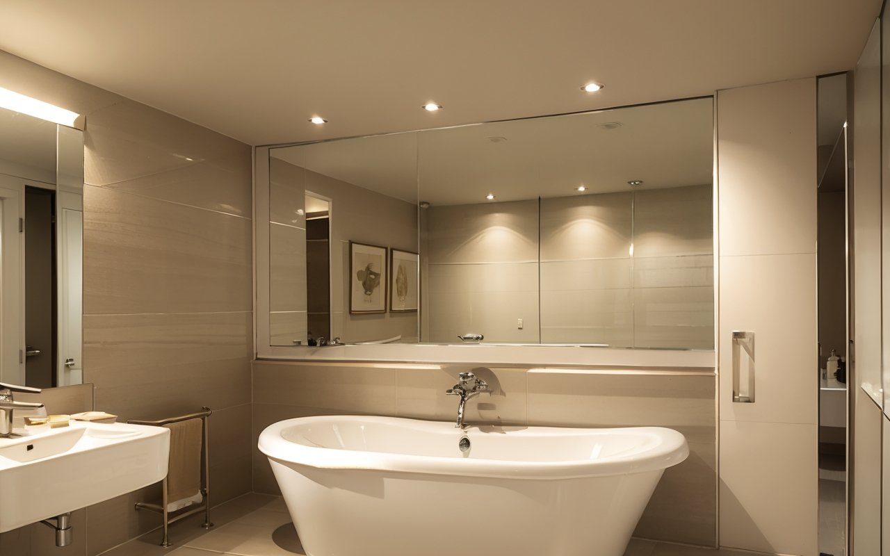 Как использовать бежевый цвет в ванной