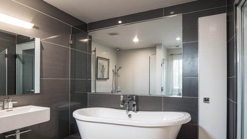 Как использовать серый цвет в ванной