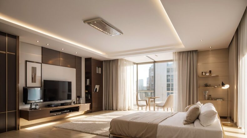 Влияние цвета на восприятие высоты потолков